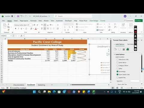 New Perspectives Excel 365 | Module 4: SAM Project B Pacific Crest College #newperspectives