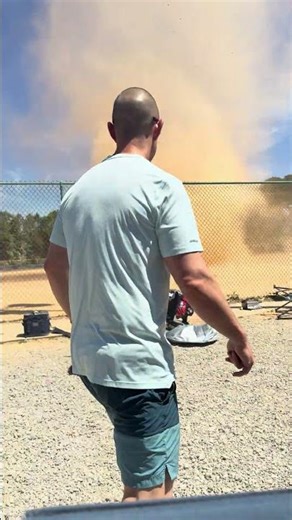 Dust Devil Blows Canopy Over At Youth Baseball Game || ViralHog