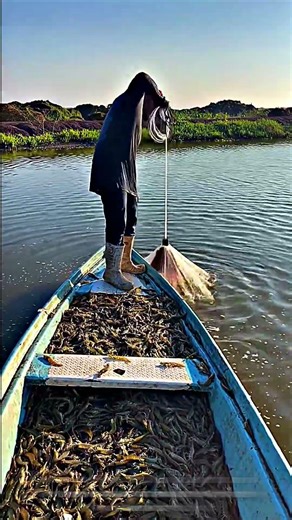 Throwing Mesh Technique: Cultivated Shrimp Harvesting Efficiency