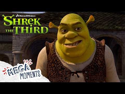 Shrek's FUNNIEST Moments 💚🫏 | Shrek the Third | Mega Moments