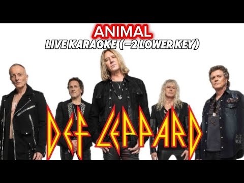 ANIMAL (-2 Lower key) Live karaoke by Def Leffard with backing vocals