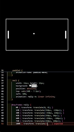 Coder un jeu de ping pong en CSS