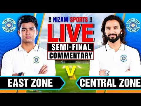 🔴Live: East Zone vs Central Zone | Duleep Trophy | Live Cricket Score & Commentary