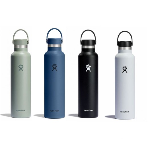 Hydro Flask Standard Mouth 710 ml Insulated Water Bottle with Flex Cap Color White