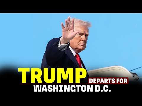LIVE: President Trump departs Palm Beach, Florida en route The White House I USA I America