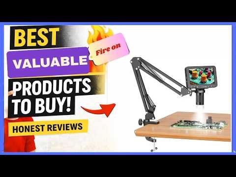 LP050-TZ1B 5" LCD Digital Soldering Microscope with Flexible Stand, 1000X Magnification