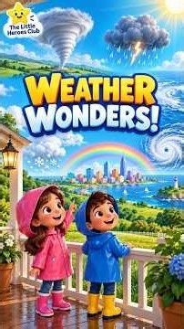 Weather Wonders Tour for Kids 🌦️ | Tornadoes, Hurricanes, Rain & More | The Little Heroes Club