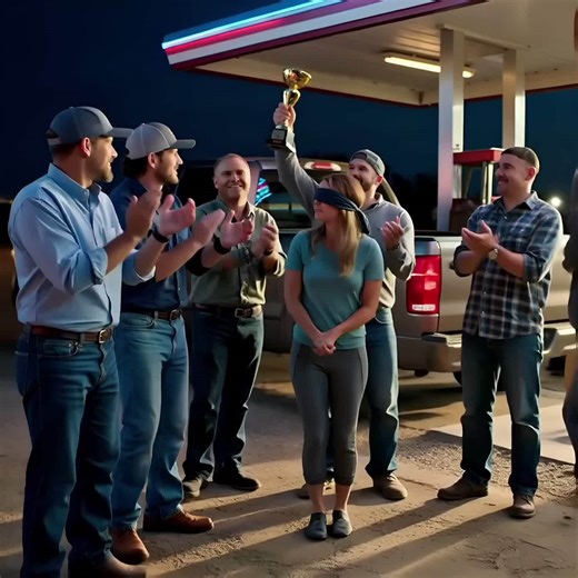 My husband and his buddies thought it would be hilarious to “teach me a lesson.” They covered my eyes as they were doing a surprise and abandoned me at a gas station three hundred miles from home, laughing as they sped away and shouting, “Good luck!” I never returned. Five years later, he finally tracked me down—and the grin slid off his face the second he saw who was standing behind me. I can still hear their laughter as the truck roared away from the pump. It wasn’t happy laughter. It was shar