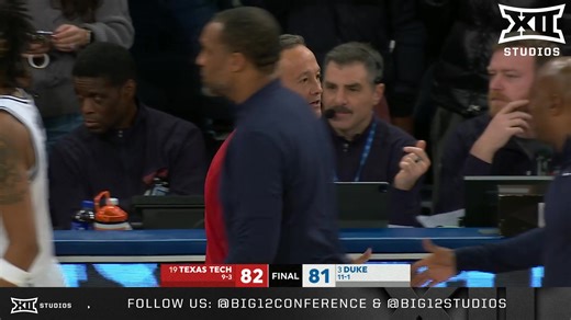 TEXAS TECH TAKES DOWN #3 DUKE 🔥 #Big12MBB | Red Raider Basketball | Big 12 Conference