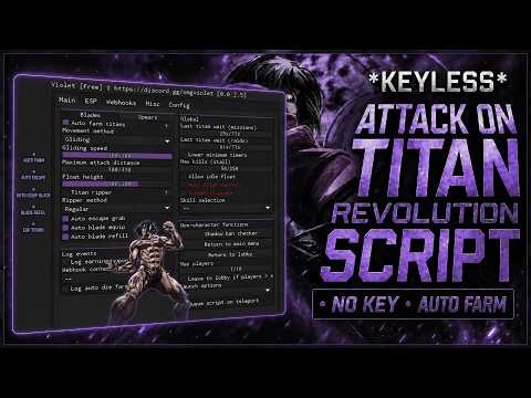 *NEW* Attack on Titan Revolution Script - NO KEY, Auto Farm, Instant Kill, Kill Aura | Roblox 2026