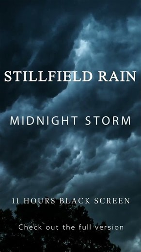 Intense Rainstorm with Howling Wind & Thunder for Deep Sleep (11 Hours Black Screen)