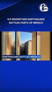 Earthquake with 6.5 magnitude rattles southern and central Mexico, killing 2