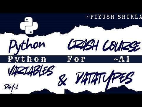 Start Your AI Journey: Python Variables & Data Types Explained in Under 10 Min | Day ~1