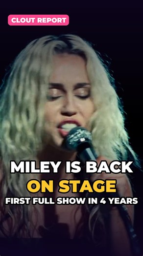 Miley Cyrus Is Back: First Full Concert in 4 Years at Hollywood Bowl #Shorts