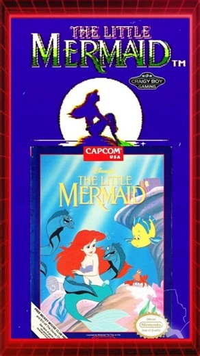 Disney’s The Little Mermaid NES Gameplay #retrogaming