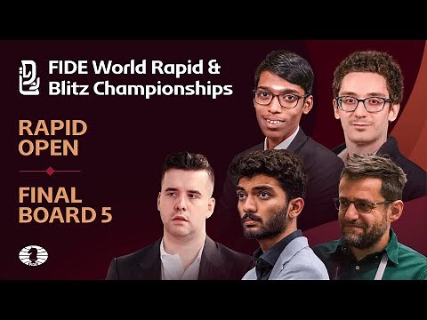 Board 5 | Day 1 | Open | FIDE World Blitz Championship 2025