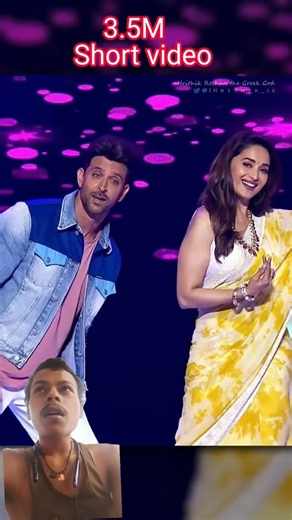 Hrithik Roshan and Madhuri Dixit DanceHrithik and Madhuri Dance Toghether#shortsfeed #shorts #viral😁