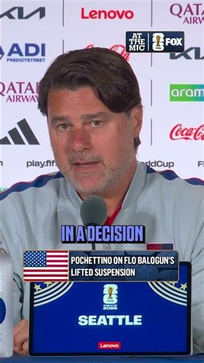 Mauricio Pochettino shares his thoughts on Flo Balogun's lifted suspension and availability