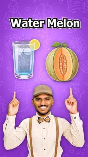 Learn New 8 Magic Words 💦🍉 | English Compound Words Cartoon Animation