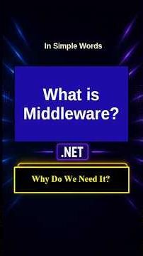 What are Middlewares in .NET? | ASP.NET Core Middleware Explained with Easy Example 🚀 | #dotnet