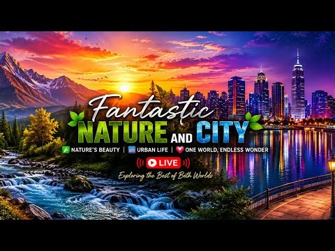 Fantastic Nature & City | Relaxing Scenery, Travel & City Lights 🌆🌿