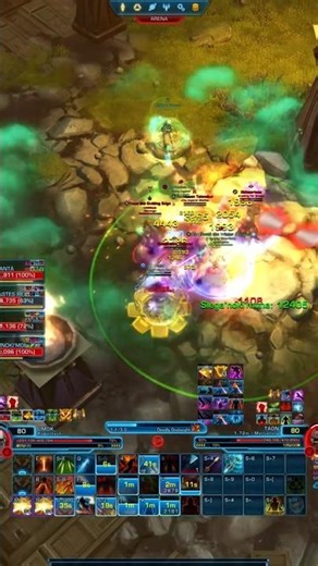 Powertech Tank Cleave in 4v4 #swtor #pvp #powertech #vanguard