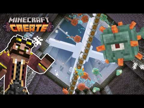 I hid a GUARDIAN FARM in Minecraft Create Mod [#26]