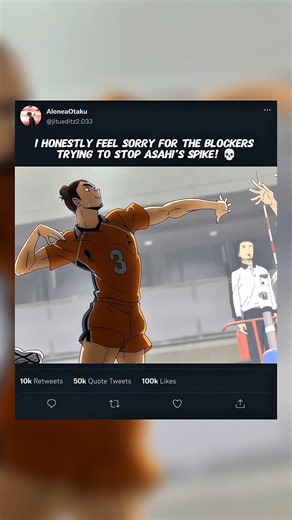 When the Ace Unleashes 100% Power! 🤯 | Haikyuu | #anime #animeedit #haikyuu