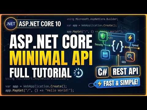 ✅ ASP.NET Core Minimal API Tutorial 2026 | Build a Clean REST API with .NET 10 (Step by Step)