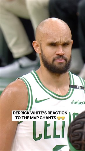 Derrick White was confused at the MVP chants from the Boston crowd 😂