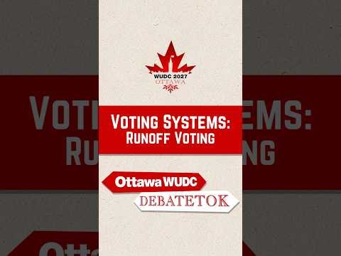 Voting Systems Part 2: Runoff Voting - DebateTok