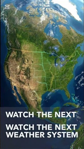 America’s Weather Is Changing! 🇺🇸🌧️ Mountain Snow & Storms #Shorts #AIMapAnimation