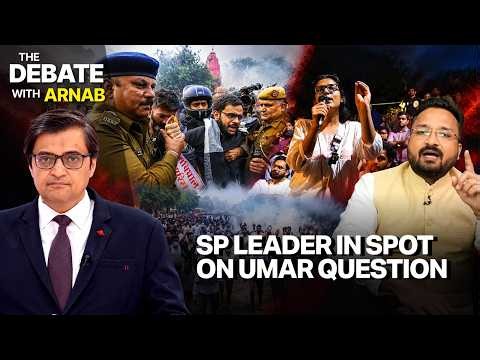 Arnab Questions SP’s Sarvesh Tripathi Over Neha Bora’s Umar Khalid Remarks | BJP-SP Clash