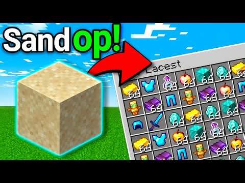 MINECRAFT BUT SAND GIVES OP ITEMS @gamersgalaxy201 #minecraft #minecraftguide