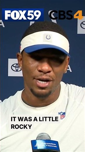 Anthony Richardson talks after preseason game