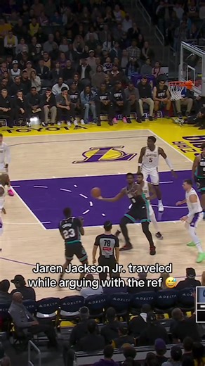 Jaren Jackson Jr. Appeals for Foul During Game