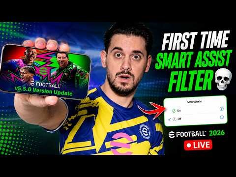 FIRST TIME PLAYING WITH THE SMART ASSIST FILTER IN eFootball MOBILE 💀 eFootball 2026 LIVE 🔴
