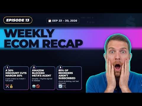 Ecom news weekly: Amazon Blocked Meta's Shopping Agent. But Shopify Signed It [2026-9-30]