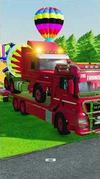 TRANSPORTING ALL POLICE CARS and AMBULANCE EMERGENCY VEHICLES WITH MERCEDES POLICE TRUCKS! #96