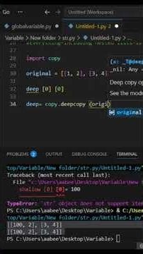 Copy vs Deep Copy in Python 🤯🐍 | Shallow Copy Explained for Beginners!#Shallow Copy vs Deep Copy
