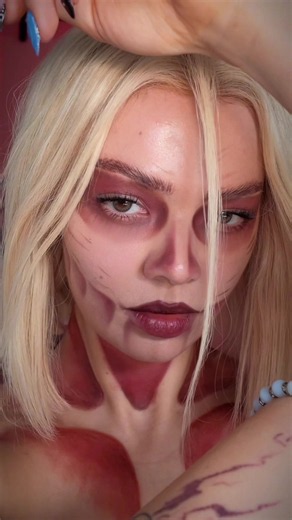 Female Titan makeup tutorial — Halloween Attack on Titan look
