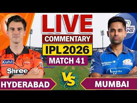 Hyderabad vs Mumbai Live | Mi vs Srh Match Today | ipl Live Score Commentary | Mi vs Srh Match Live
