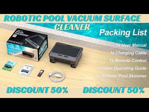 Upgraded Solar Pool Cleaner Powered Robotic Pool Vacuum Surface Cleaner with Remote Control
