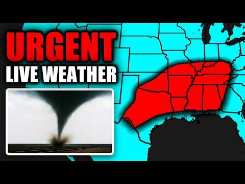 🔴 LIVE - SEVERE WEATHER OUTBREAK COVERAGE - With Storm Chasers On The Ground...
