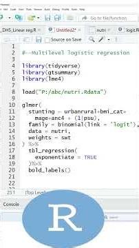 Multilevel logistic regression