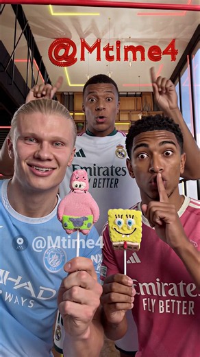 Haaland, Bellingham and Mbappé Tried the Candy Bar Trend 🍬😂 #parody #football #haaland