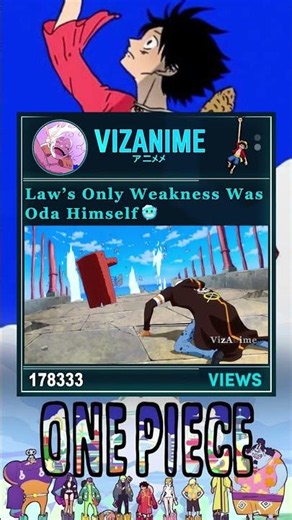 Law’s Only Weakness Was Oda Himself🥶 #onepiece #anime #law #oda #shorts