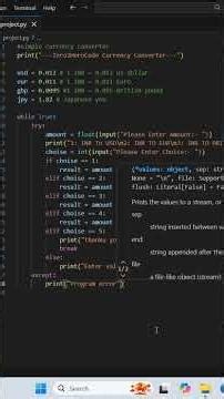 Create a Currency Converter in Python! 💻✨#coding #javascript #programming #python #pythonhindi