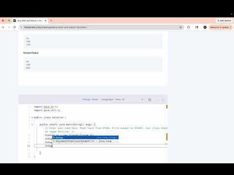 Hackerrank Java Stdin and Stdout I