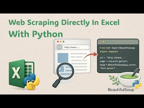 Web Scraping in directly in Excel with Python | NBA, Rotten Tomatoes & Wikipedia Examples